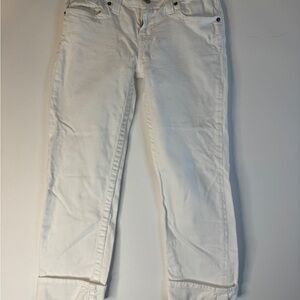 Big Star Women's Cropped White Jeans